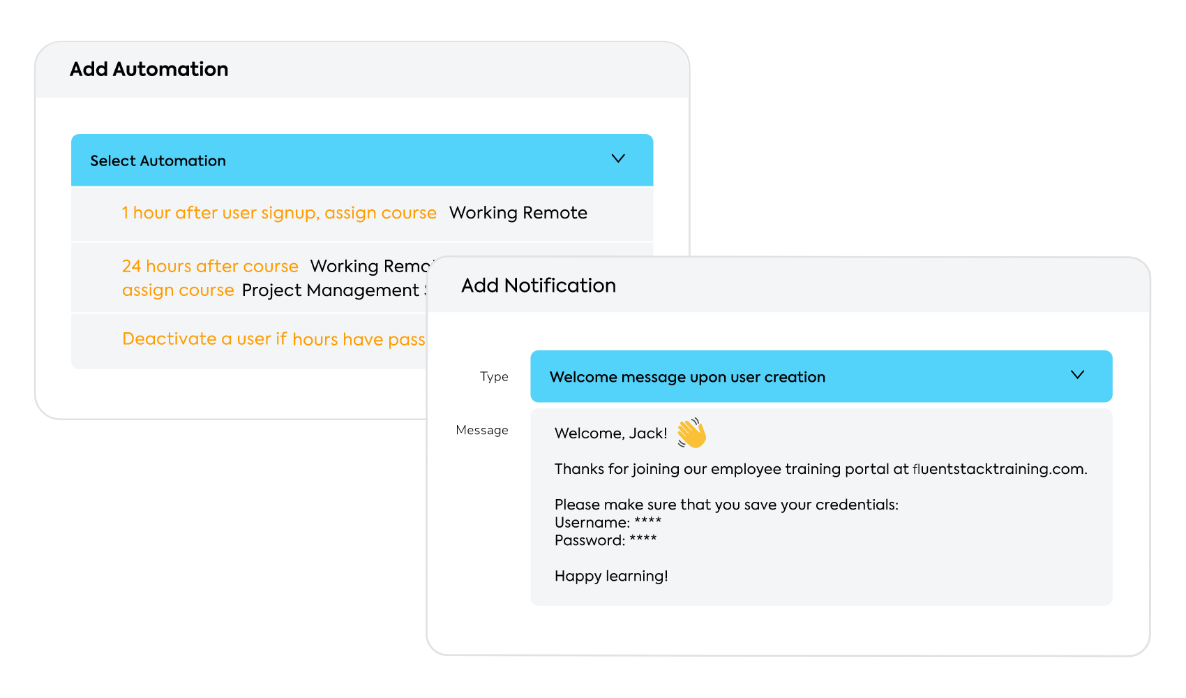 TalentLMS automations